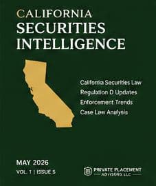 California Securities Intelligence publication cover